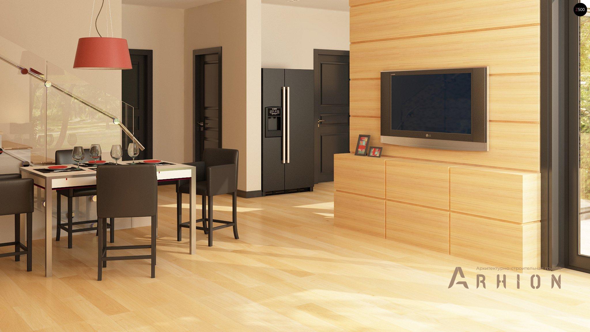 2. Проект двухэтажного дома в современном стиле с четырехскатной, Zx24 GL2, площадью - 186 кв c терассой, гаражом